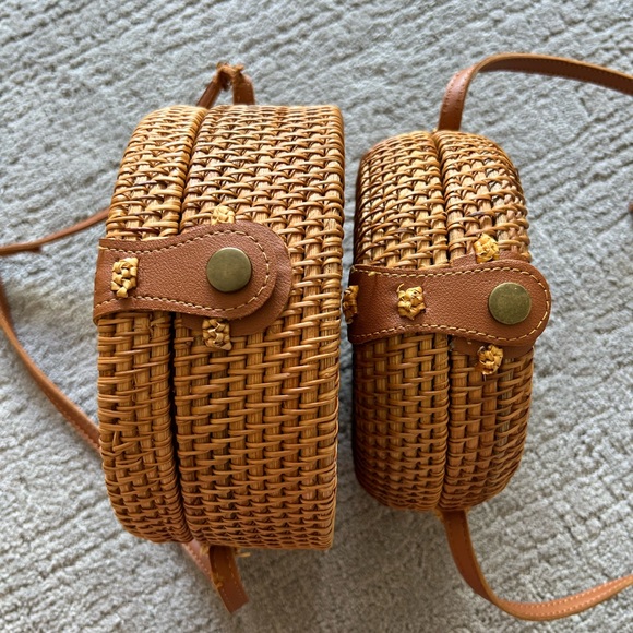 Woven Rattan Bag Set - Picture 3 of 16